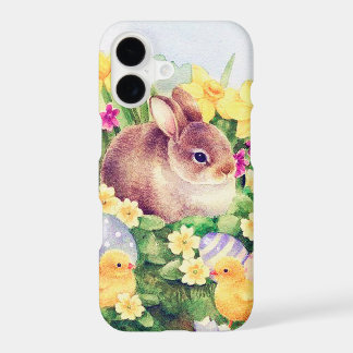Cute retro vintage Easter bunny