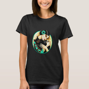 Cute Retro vintage Roaring 1920's era Kitten cat m T-Shirt