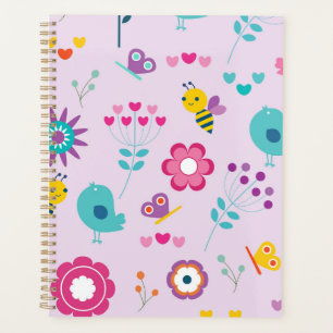Cute Retro Y2K Birds and Bees Playful Aesthetic  Planner