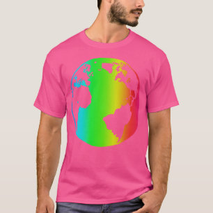 Cute RGB Lighting Globe T-Shirt