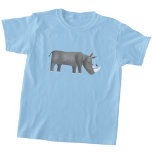 Cute Rhinoceros Animal Lover T-Shirt<br><div class="desc">A fun rhinoceros illustration for animal and wildlife lovers.</div>