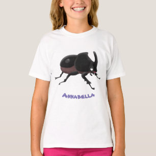 Cute rhinoceros beetle cartoon illustration T-Shirt