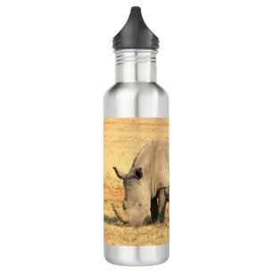 Cute rhinoceros in africa 710 ml water bottle