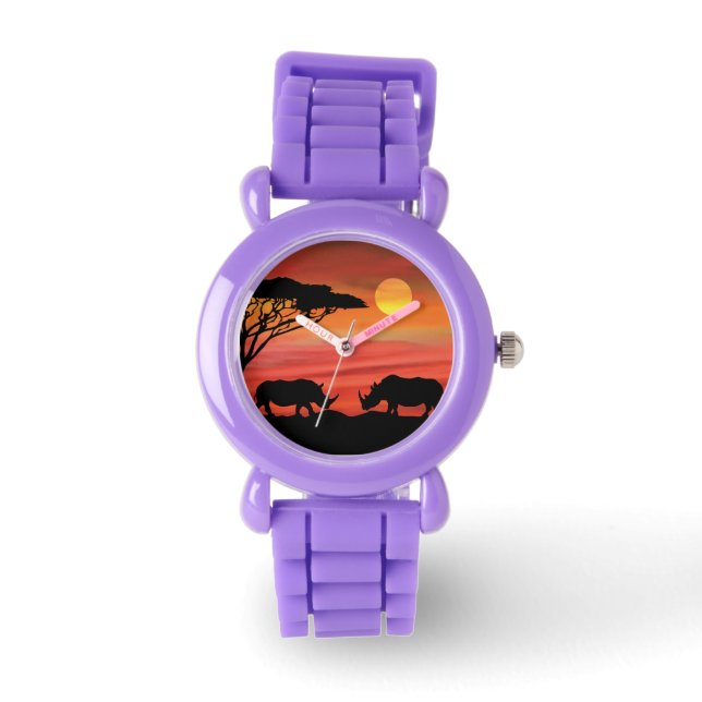 Cute Rhinoceros in the Serengeti Watch (Front)