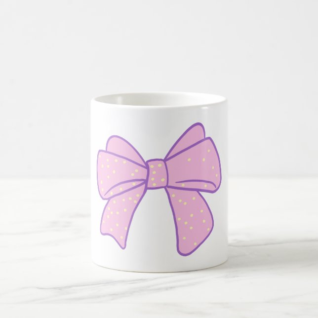Cute ribbon coffee mug (Center)