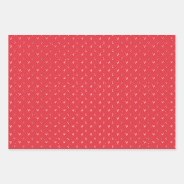 Cute Ribbon Love Seamless Pattern Wrapping Paper,  Wrapping Paper Sheet (Front)