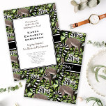 Cute Ring-Tailed Lemurs Madagascar Jungle Party Invitation<br><div class="desc">Cute and colourful pattern of ring-tailed lemurs from Madagascar.</div>