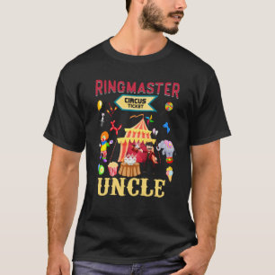 Cute Ringmaster Uncle Tshirt Circus Carnival Theme