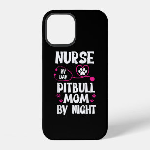Cute RN Nurse Pit Bull Mum Paw Dog Puppy Lover iPhone 12 Case