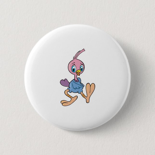 cute roadrunner 6 cm round badge (Front)