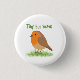 Cute Robin Bird Magnet 3 Cm Round Badge