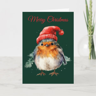 Cute Robin Holiday Card