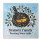 Cute Robin Nesting, Add Your Family Name and Date