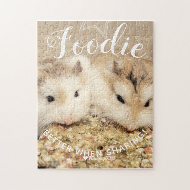 Cute Robo Hamsters Foodie Jigsaw Puzzle (Vertical)
