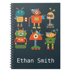 Cute robot children's design notebook
