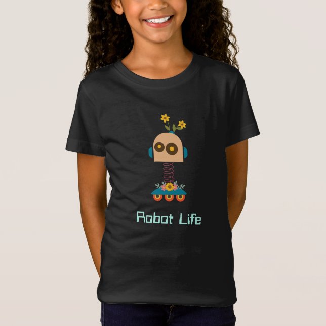 Cute robot children's design T-Shirt (Front)