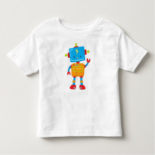 Cute Robot, Colourful Robot, Funny Robot, Robotics Toddler T-Shirt