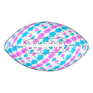 Cute robot familly pattern football