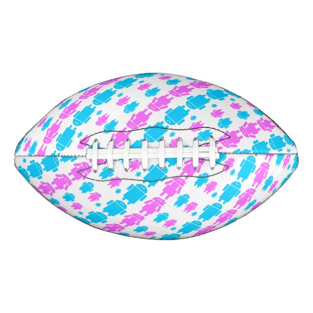 Cute robot familly pattern football (Front)