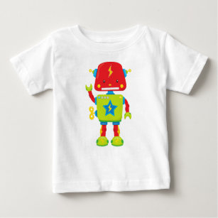 Cute Robot, Funny Robot, Colourful Robot, Robotics Baby T-Shirt