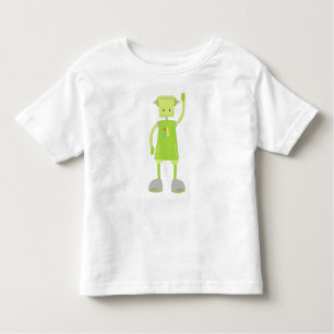 Cute Robot, Funny Robot, Silly Robot, Green Robot Toddler T-Shirt