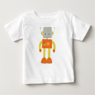Cute Robot, Funny Robot, Silly Robot, Robotics Baby T-Shirt