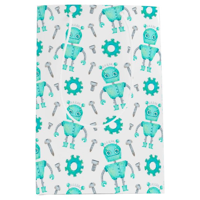 Cute Robot Gift Bag (Front)