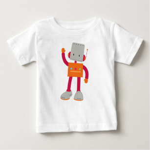 Cute Robot, Silly Robot, Funny Robot, Robotics Baby T-Shirt