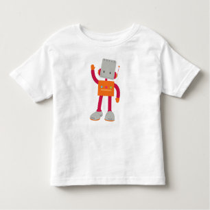 Cute Robot, Silly Robot, Funny Robot, Robotics Toddler T-Shirt