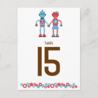 Cute Robot Theme Wedding