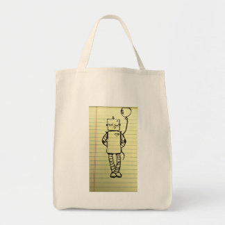 Cute Robot Tote Bag