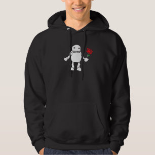 Cute Robot With Rose Robotics Engineering Hoodie
