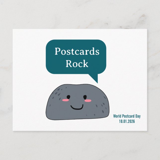 Cute Rock Postcard Day 2026 (Front)