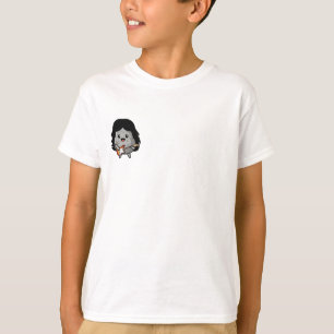 Cute Rock Star Playing Guitar Character Kids T-Shirt