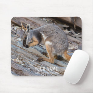 Cute Rock Wallaby Animal Wildlife Australia Mouse Pad