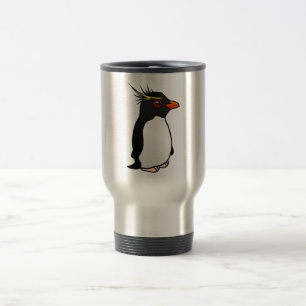 Cute Rockhopper Penguin Travel Mug