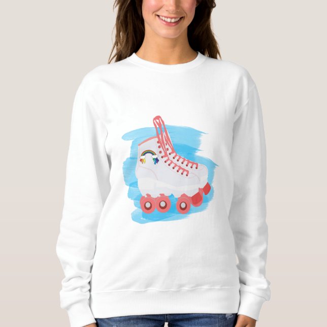 Cute Roller Skates Sweatshirt (Front)