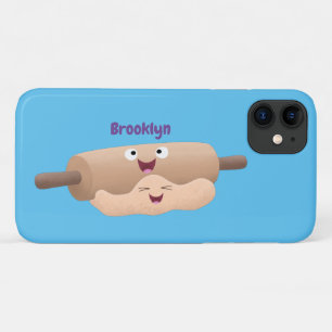 Cute rolling pin and dough pastry baking cartoon  Case-Mate iPhone case