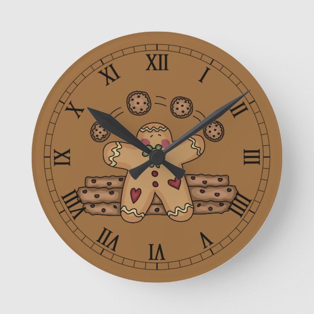 Cute Roman Ginger Clock (Front)