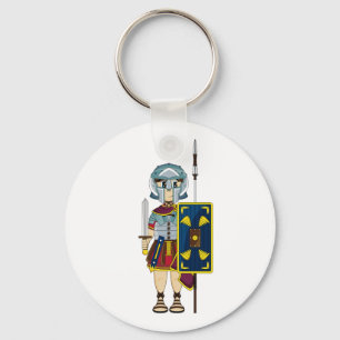 Cute Roman Gladiator Keychain