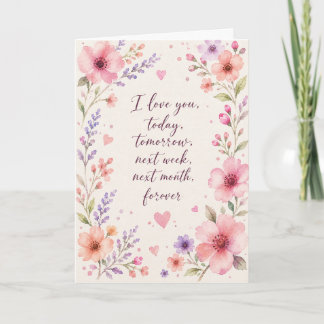 Cute Romance  Love You Forever Greeting  Card