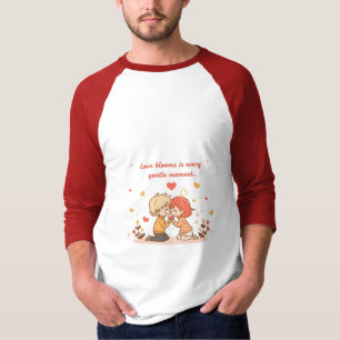 Cute Romantic Anime Couple - Love Moment T-Shirt