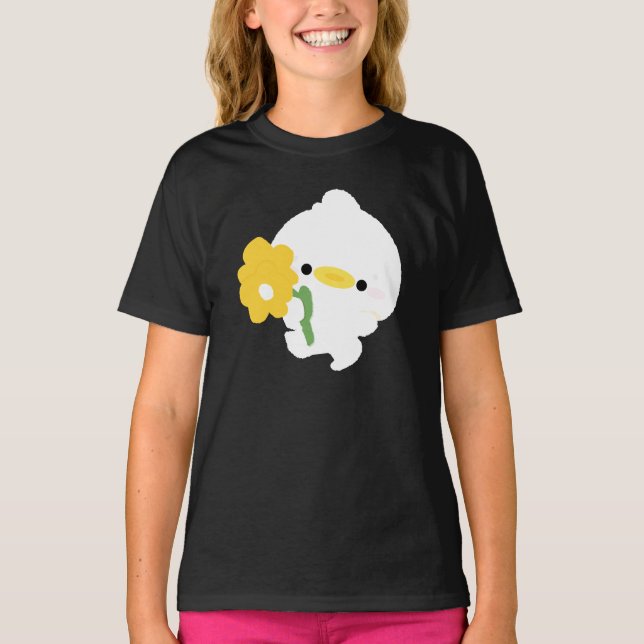 Cute Romantic Duck T-Shirt (Front)