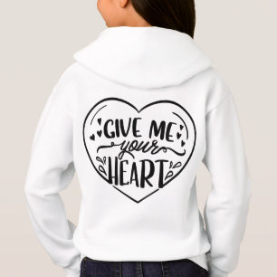 Cute Romantic Love Graphic Hoodie, Valentine’s Day