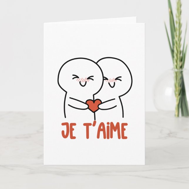 Cute Romantic Love Illustrations Collection Card (Front)