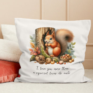 Cute Romantic Quote Watercolor Valentines Day Gift Cushion