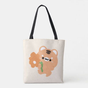 Cute Romantic Tiger Tote Bag