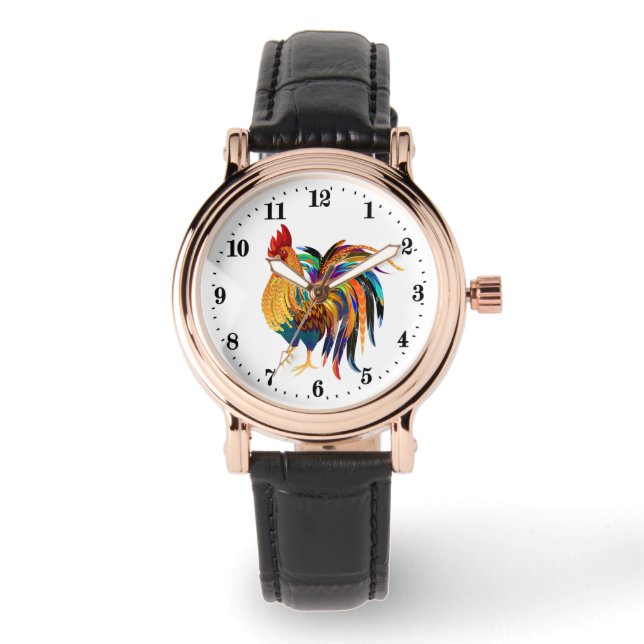Cute rooster lovers animal Watch (Front)