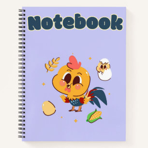 Cute Rooster ✨🧡🐓 Notebook