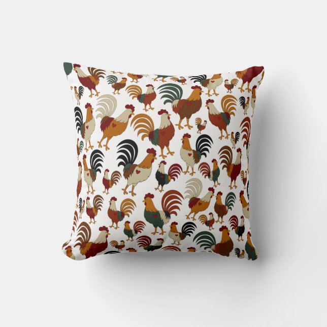 Cute Rooster Pillow (Front)